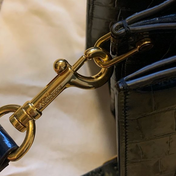 Like New Mulberry Pembroke croc print shoulder bag - Picture 9 of 11